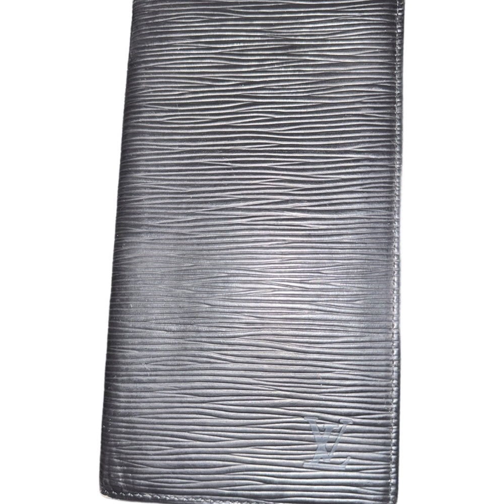 Louis Vuitton Black EPI Long Flip Wallet